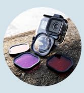 Waterproof Case with Dive Filters for GoPro Hero 8 Black