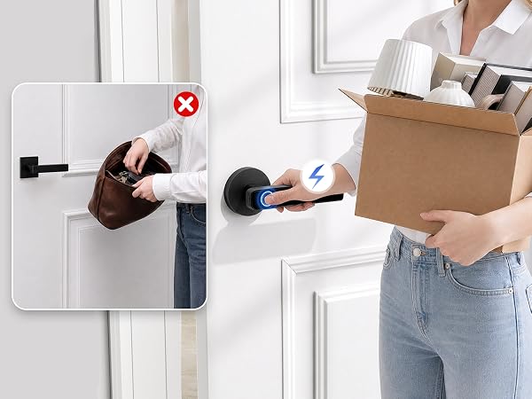 finger print door knobs