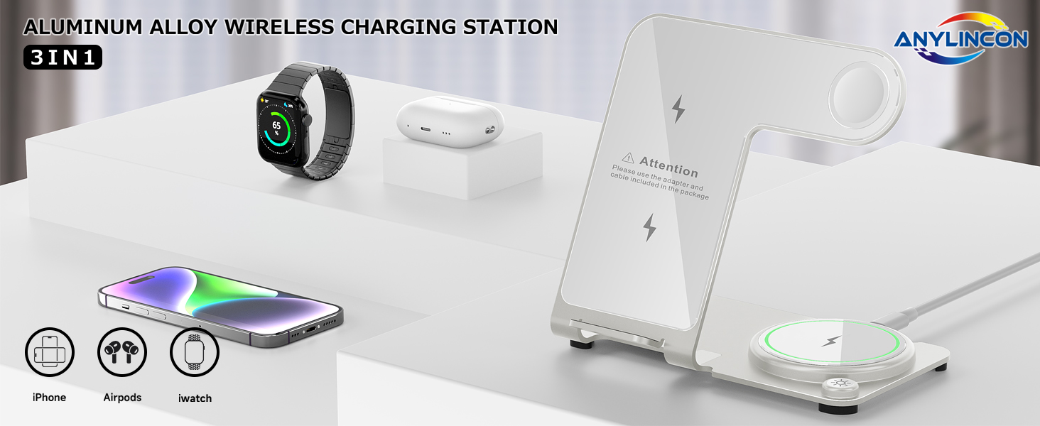 Y91 3 in 1 wireless charger station