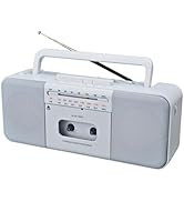Cassette Tape Player Recorder Boombox with Bluetooth, AM/FM/SW Radio, Record to Cassette/USB/SD, ...