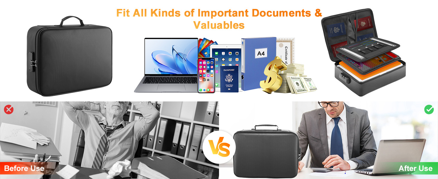 fireproof document bag