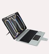 Nillkin iPad Pro 13 inch (M4) Case with Detachable Keyboard, Magic Trackpad, 7 Colors Backlit, Ru...