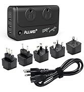 ALLWEI Travel Voltage Converter 220V to 110V Power International Travel Adapter for Hair Straight...