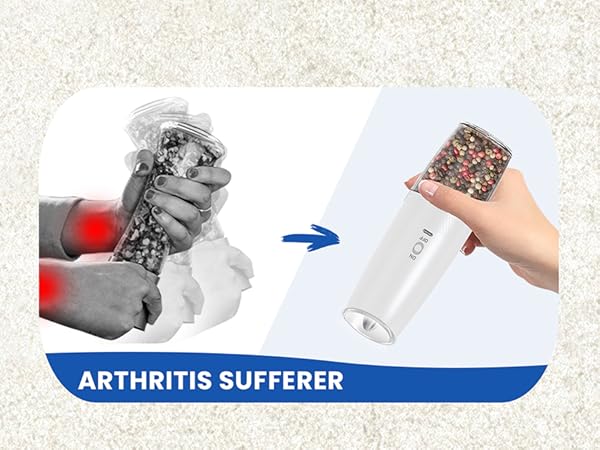 Electric Peppe&amp;Salt Grinder Set