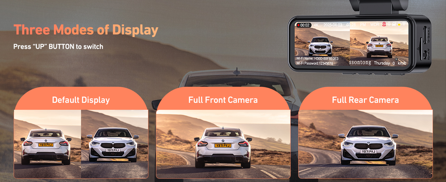 dash cam usb c powered