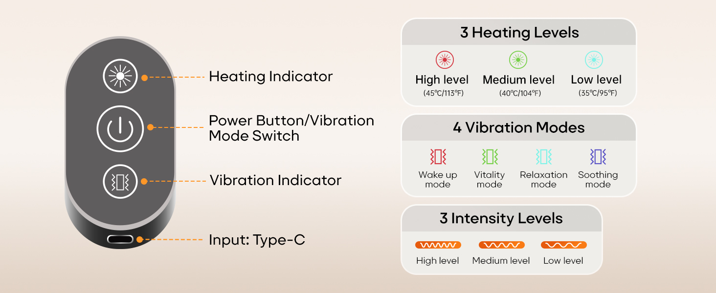 back massager portable back heating pad