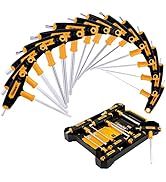 Hoteche 14-Piece Hex Key Set(SAE&amp;Torx) T-Handle CRV Allen Wrench Set Multi-size Long Hex Key Set ...