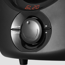 Illuminated display.