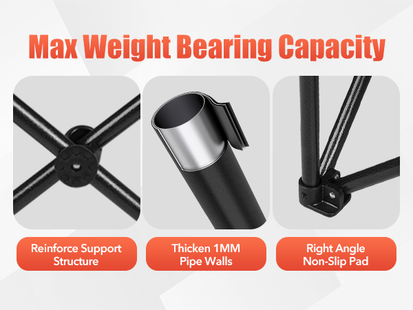 UNMATCHED STABILITY of Heavy Duty Padded Folding Camp Chair