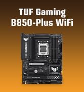 ASUS TUF Gaming B850-PLUS WiFi AMD AM5 B850 ATX Motherboard, 14+2+1 80A Stages, AI Ready, DDR5, P...