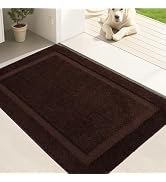 Oiilores Door Mat Indoor Entrance, Dirt Trapper Entryway Rug with Non-Slip Rubber Backing, Washab...