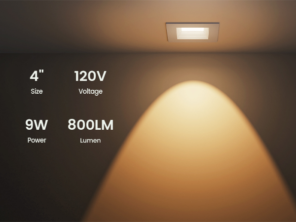 square retrofit recessed lighting 4 inch