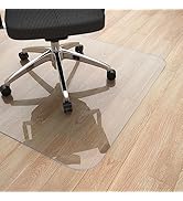 Yecaye Office Chair Mat for Hardwood Floor, 30" x 48" Clear Computer Desk Chair Mat, PVC Heavy Du...