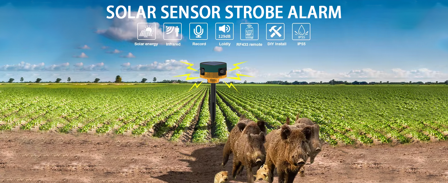 solar lights alarm outdoor solar strobe warning light motion sensor light indoor driveway alarm