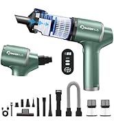 SakerPlus Hand Held Car Vacuum Cordless, 20000PA High Power Handheld Portable Vacuum &amp; Air Duster...