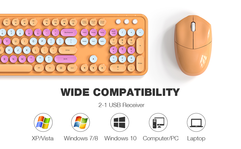 Wireless Keyboard and Mouse Combo
