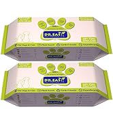 DR.EASY All Purpose 200ct Pet Wipes for Dogs and Cats,Unscented,Ears, Face, Butt, Body and Eye –C...