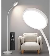 luckystyle White Floor Lamp, Super Bright Dimmable Led Floor Lamps for Living Room, Custom Color ...
