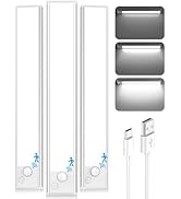 Under Cabinet Lighting, 10 Inch LED Battery Operated Rechargeable Motion Sensor Lights Indoor, 22...
