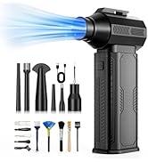 ZOAIVR Compressed Air Duster, 130,000RPM Ultra-Powerful Cordless Electric Air Duster with 8000mAh...