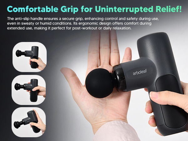 comfortable grip massage gun handle