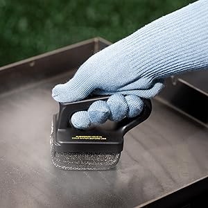 Mr. Bar-B-Q Bristle Free Large Steam Clean Griddle/Grill Brush Powered by Scrub Daddy