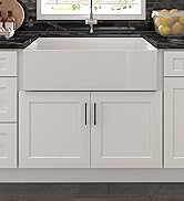 Furinno Shaker Farm Sink Bases Kitchen Cabinet, Ready to Assemble, 24 D x 36 W x 34.5 H, White