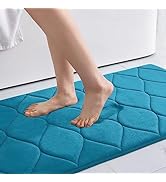 Colorxy Memory Foam Bathroom Rugs, Ultra Soft &amp; Non-Slip Bath Mat, Water Absorbent and Machine Wa...