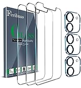 Ferilinso [3+3 Pack] 3 Pack Screen Protector for iPhone 11 with 3 Pack Camera Lens Protector Acce...