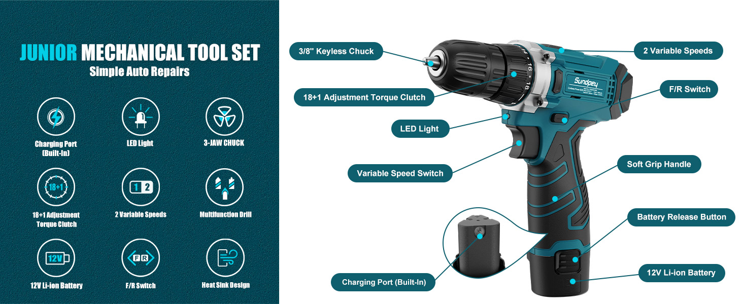 electric drill cordless