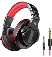 Prosonic DJ2R Over Ear Headphone, Wired Bass Headset with 40mm Driver, Foldable Lightweight Headp...