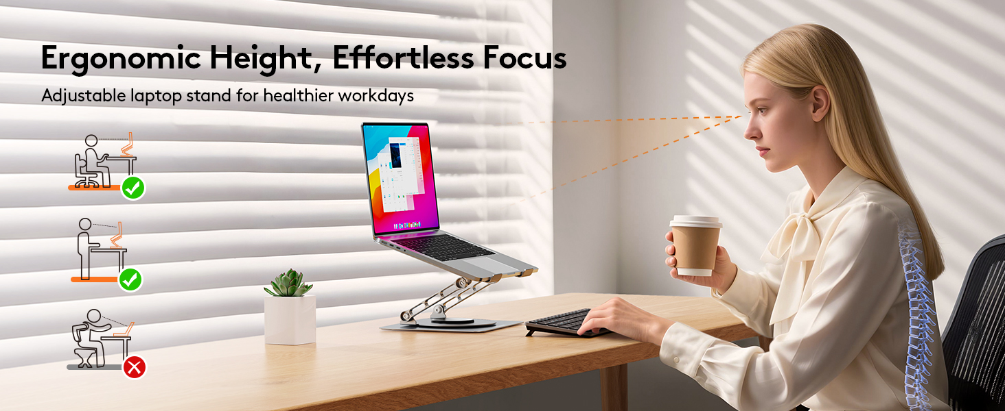Ergonomic Laptop Stand for Desk