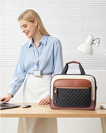 LOVEVOOK Laptop Briefcase for Women, Computer Messenger Shoulder Bags