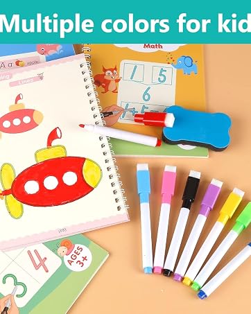 Magic Reusable Copybook for Kids Age 3-5 Calligraphy Simple Hand Lettering Writing Practice Book