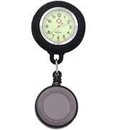 iplusmile Nurse Fob Watch, Retractable Nurse Watch with Second Hand for Nurses Digital Clip on La...
