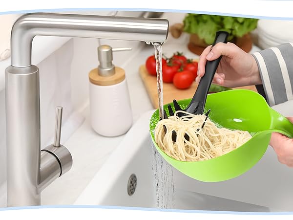 plastic colander, rice washer strainer, colander strainer with handle, colanders &amp;amp;amp; food strainers
