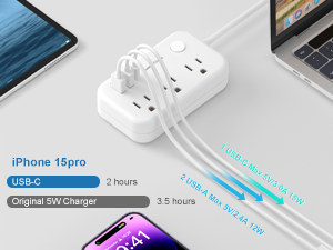 Faster USB Charging Ports [17W]