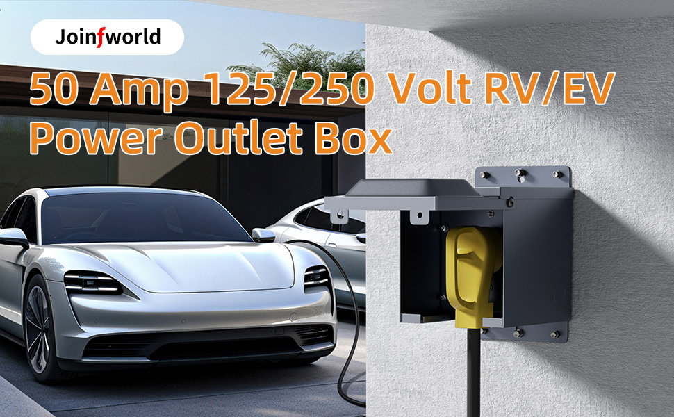 50 Amp RV Power Outlet Box 125/250V NEMA 14-50R RV Receptacle UL Listed