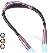 Gritin LED Neck Reading Light,Book Light for Reading in Bed-Eye Caring 3 Colors, Dimmable Brightn...
