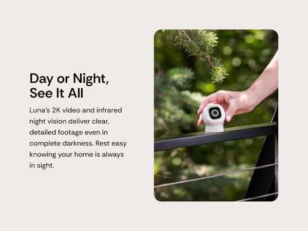 Indoor/Outdoor IP65 2K Wi-Fi Smart Home Security Camera, Plug-in Magnetic Camera