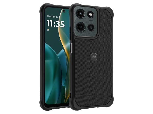 Motorola Moto G 2025 Rugged Protective Phone Case Black