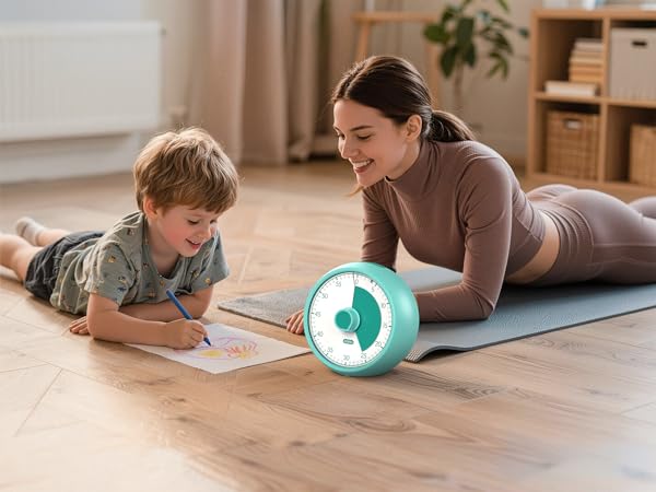  the noiseless shrinking colored disk helps kids visualize time passing