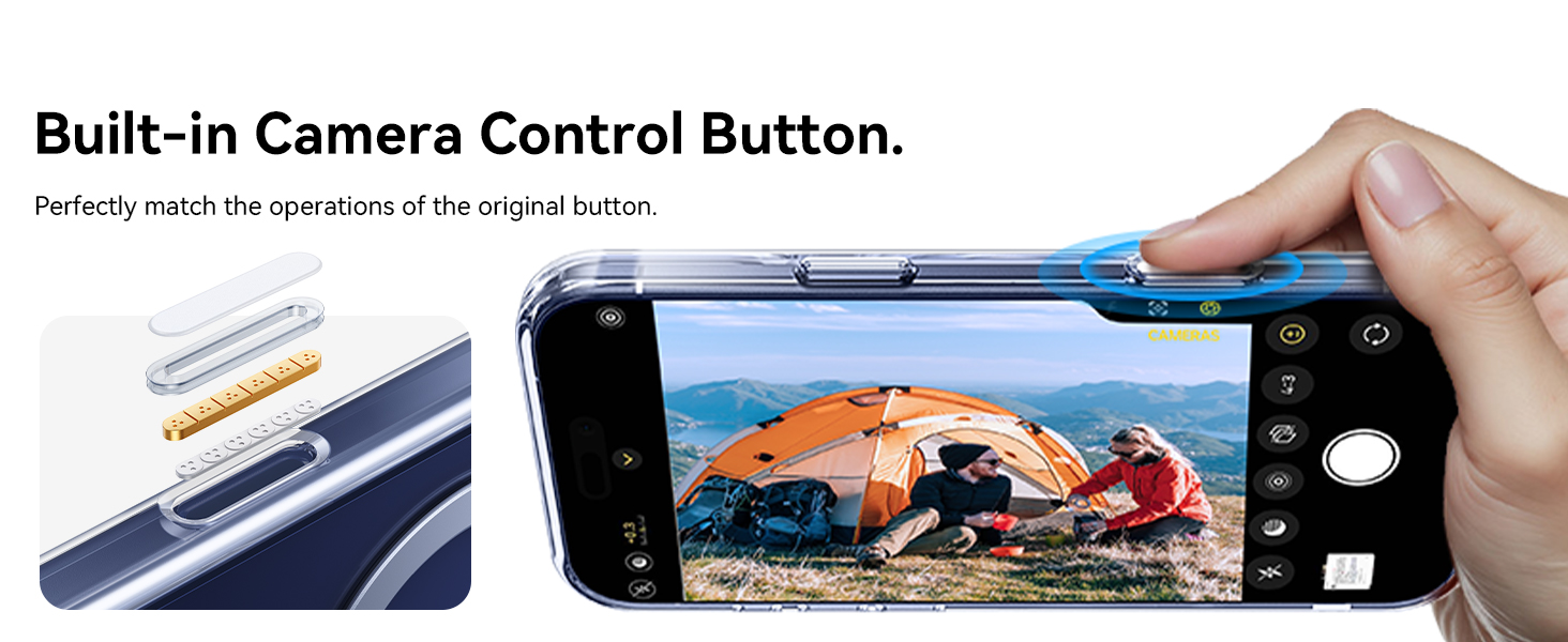 Peerock for iphone 17 pro max case clear with magnetic stand