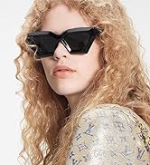 Breaksun Thick Frame Cat Eye Sunglasses for Women Vintage Trendy Cateye Sun Glasses Retro Style S...