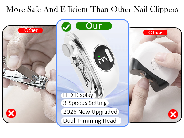 Safe and Efficient Rechargeable Nail Clipper
