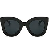 Freckles Mark Thick Fashion Butterfly Sunglasses for Women Trendy Round Cat Eye Sun Glasses