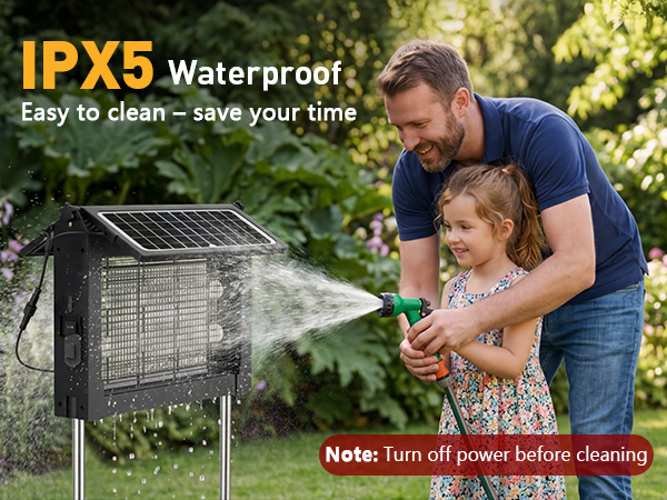 outdoor bug zapper solar powered