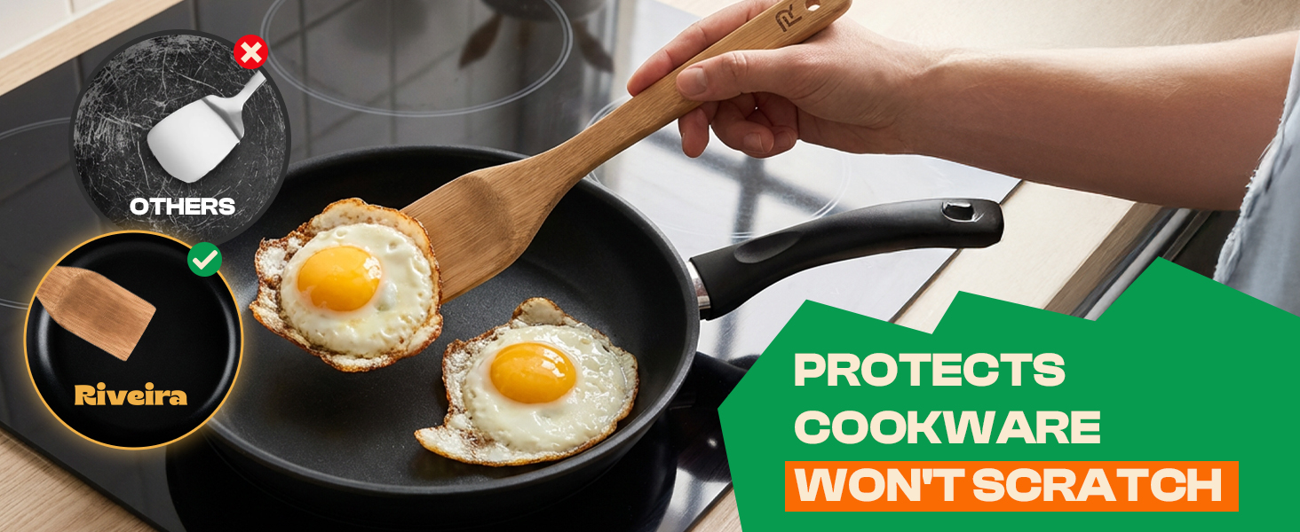 Riveira Bamboo Cooking Spoons 6-Piece