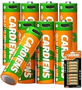 CARDIENS Rechargeable AA Batteries USB 2800mWh Rechargeable Lithium AA Batteries 1.5V Double A Ba...
