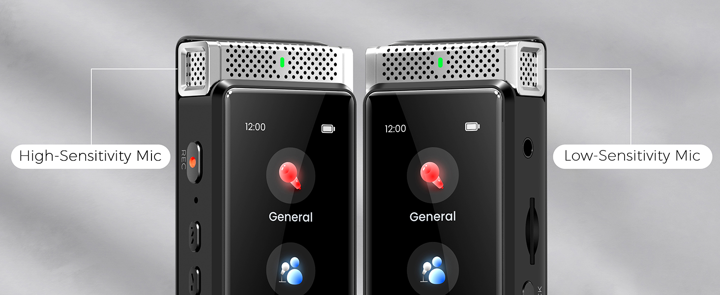 Digital Voice Recorder with Double Mic